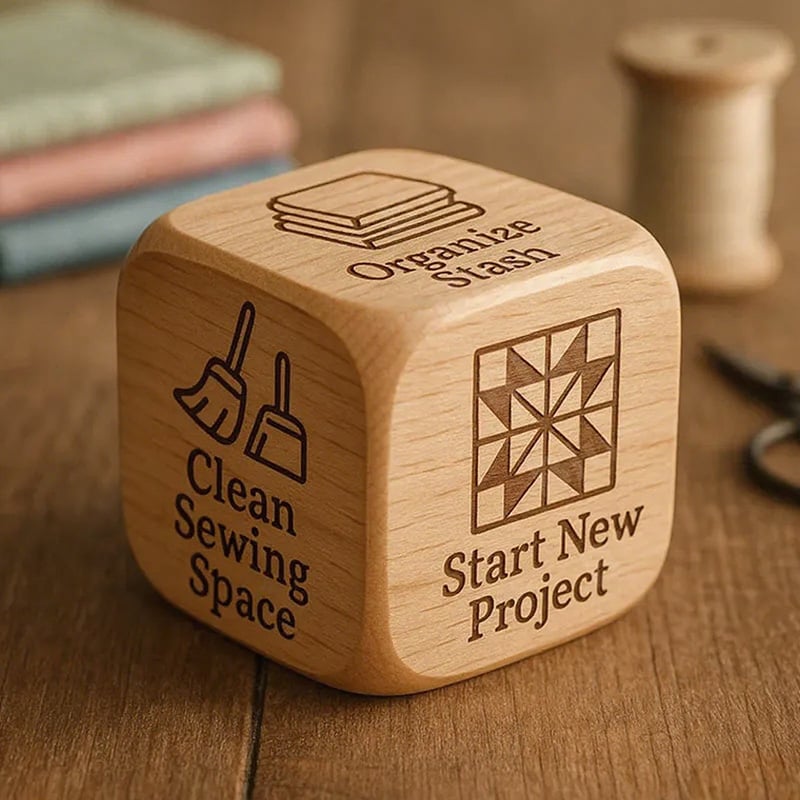 🔥Hot Sale - 🎲Quilter’s Decision Dice✨Natural Solid Wood & Handcrafted