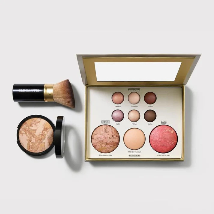 ✈️ Buy 2 Get Free Shipping 🔥 💄Baked Starter Kit (3PC) | Full Face Palette + Foundation + 🖌️Kabuki Brush