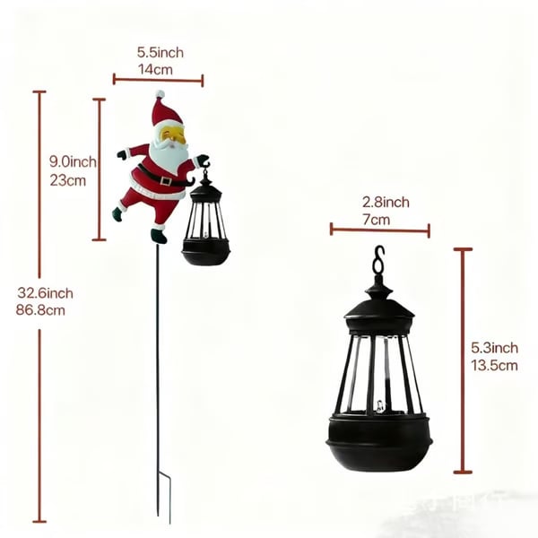 Christmas Early Bird Sale-Christmas Solar Kettle Lights Garden Lawn Decorative Lights Santa Kettle Ground Lamp Solar LED Night Lights Outdoor Garden Decor