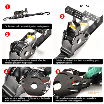 🔥Christmas Sale 49% OFF – Pro Reinforced Heavy-Duty Auto-Retractable Ratchet Straps (BUY 2 GET FREE SHIPPING)