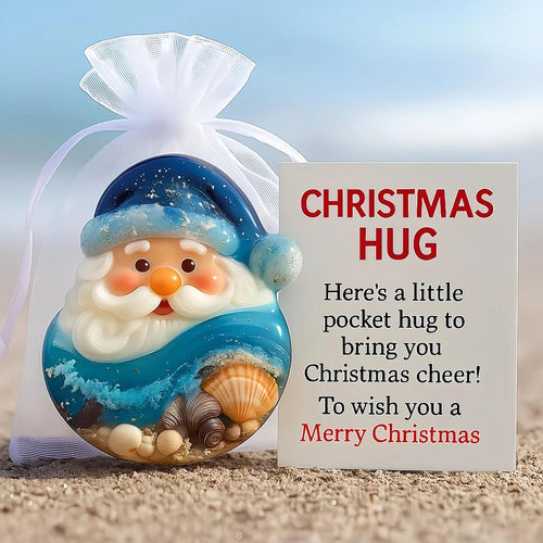 🔥LAST DAY 50% OFF - 🎅✨Sea Glass Santa Pocket Hug – Christmas Warmth in Your Hands! 🎄