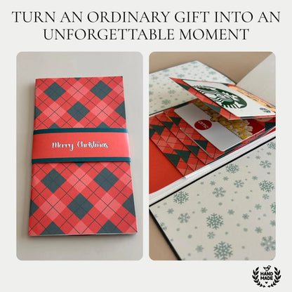 🔥LAST DAY 50% OFF - 🎅✨Handmade Waterfall Christmas Gift Card Booklet♻️Free PDF Included!