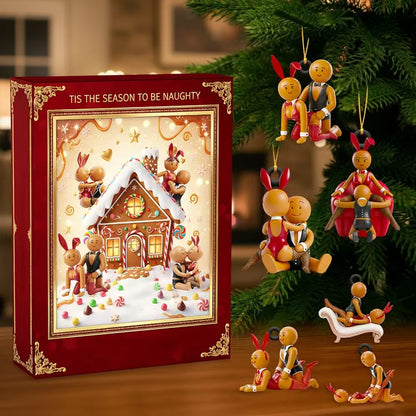 Gingerbread couple Christmas Arrival Holiday Advent Calendar
