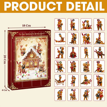 Gingerbread couple Christmas Arrival Holiday Advent Calendar