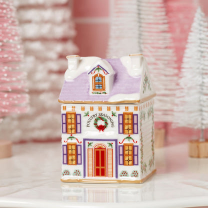 🎄✨ Holiday Village Spice House Set — A Mini Christmas Wonderland for Your Kitchen!