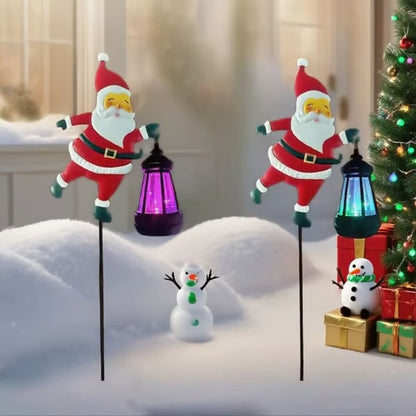 Christmas Early Bird Sale-Christmas Solar Kettle Lights Garden Lawn Decorative Lights Santa Kettle Ground Lamp Solar LED Night Lights Outdoor Garden Decor