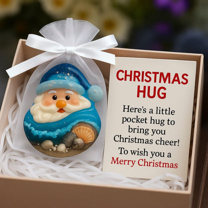 🔥LAST DAY 50% OFF - 🎅✨Sea Glass Santa Pocket Hug – Christmas Warmth in Your Hands! 🎄