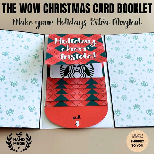 🔥LAST DAY 50% OFF - 🎅✨Handmade Waterfall Christmas Gift Card Booklet♻️Free PDF Included!