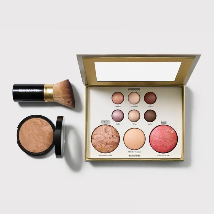 ✈️ Buy 2 Get Free Shipping 🔥 💄Baked Starter Kit (3PC) | Full Face Palette +  Foundation + 🖌️Kabuki Brush