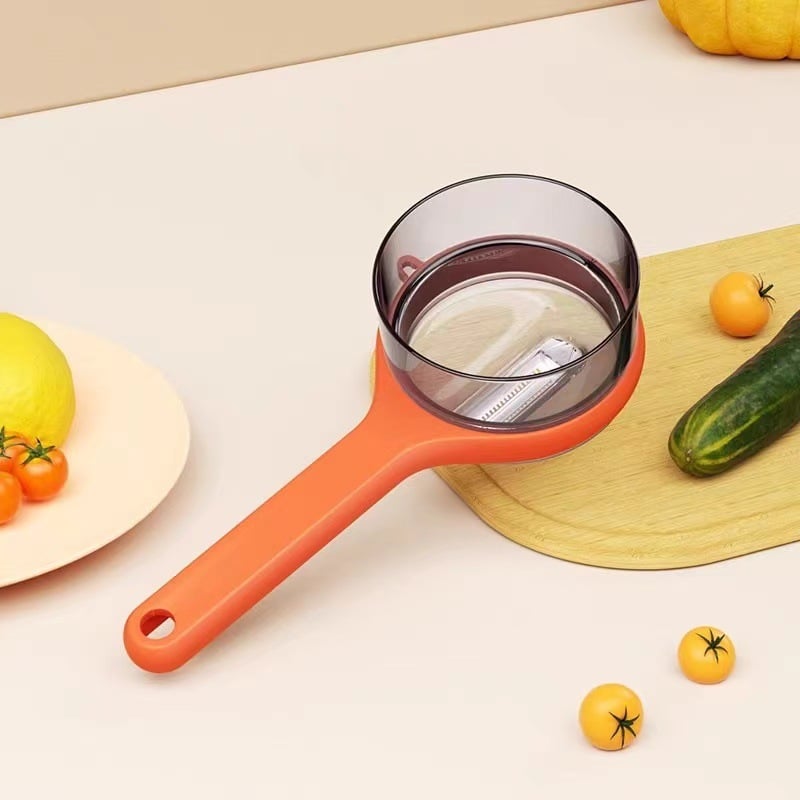 Double-sided Stainless Steel Blade Peeling Knife With Storage Box