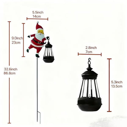 Christmas Early Bird Sale-Christmas Solar Kettle Lights Garden Lawn Decorative Lights Santa Kettle Ground Lamp Solar LED Night Lights Outdoor Garden Decor