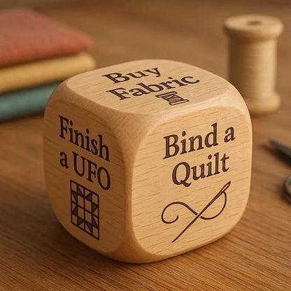 🔥Hot Sale - 🎲Quilter’s Decision Dice✨Natural Solid Wood & Handcrafted